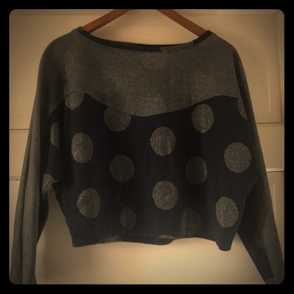 {anthropologie} cropped sweatshirt